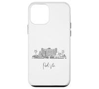 Port Vila Vanuatu Skyline Viaggio Souvenir Nero Cityscape Custodia per iPhone 12 mini
