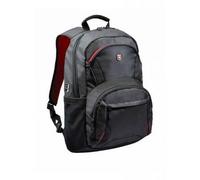 PORT, Zaino morbido Houston per PC/Tablet 17,3", Nero / Rosso