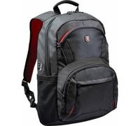 PORT, Zaino morbido Houston per PC/Tablet da 15,6"., Nero / Rosso