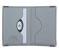 Porta 2 carte di credito blindate Grigio Argento Custodia CB Anti-hacking Simili Pelle Produzione Francese, grigio argento, Dimension fermé H 9,5 cm L 6,5 cm, Classico