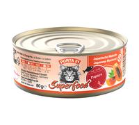 Porta 21 Superfood 24 x 80 g Alimento umido per gatti - Sgombro con Papaya
