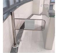 Porta a battente automatica a chiusura automatica in acciaio inossidabile, porta d'ingresso manuale a 90 ° ideale per supermercati, fabbriche e corridoi del parco - & soluzione di accesso efficiente