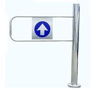 Porta a Battente Automatica a Molla - Porta di Sicurezza unidirezionale in Acciaio Inox, Adatta per ingressi di mercati, Porta pedonale ad Apertura Manuale a 90°, 100x100 cm, con Dispositivo