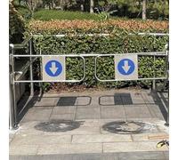 Porta a battente automatica a senso unico per l'ingresso del supermercato, cancello in metallo a 90°, design resistente, 130 x 97 cm, perfetta per accesso ad alto traffico, facile installazione e