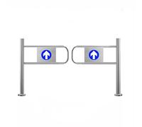 Porta a battente automatica in acciaio inox per supermercati e biblioteche apertura a 90° cancello d'ingresso in metallo a chiusura automatica 90 x 97 cm perfetta per aree ad alto traffico