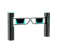 Porta a battente automatica in acciaio inox per supermercati, trasmissione vocale intelligente e display luminoso, dispositivo di ingresso/uscita per negozi e biblioteche, design nero durevole ed
