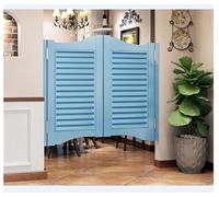 Porta a battente con chiusura automatica, per saloon e bar, cerniere a doppia azione, larghezza 50-122 cm, perfette per l'ingresso di pub e verande, 152 x 91 cm, colore: blu