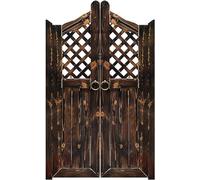 Porta a battente da cowboy per saloon café, stile rustico, divisorio a mezza vita per cucina, soggiorno, bagno, decorazione (71,1 cm di larghezza x 71,1 cm di altezza), elegante soluzione per porte