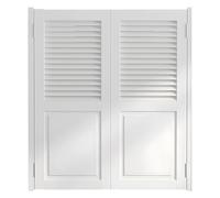 Porta a Battente Doppia in Legno Bianco per Bar, Porte Oscillanti Interne per Saloon con Cerniere in Metallo per Cucina, Scale, Camera da Letto, Ingresso(70x90cm(27.6x35.4in))