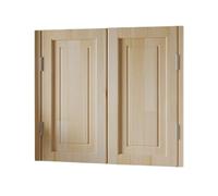 Porta a battente in legno massello con cerniere in metallo, motivo cowboy, per scale, bagno, camera da letto, balcone