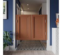 Porta a battente in legno massello con cerniere in metallo per scale, bagno, camera da letto e balcone