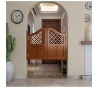 Porta A Battente In Legno Per Uso Interno, Porta A Battente Per Saloon Con Cerniere, Porta A Mezza Altezza Per Saloon, Bar, Cucina, Veranda, Spazi Commerciali(Marrone,100x90cm/39x35")