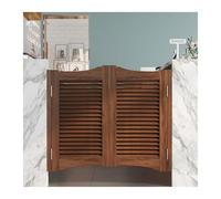 Porta a battente in legno, Porta basculante in legno con chiusura automatica for bar e veranda, confezione da 2 misure diverse(A,W95xH80cm(37.40x31.49in))