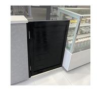 Porta a battente in legno, Porta da bar oscillante nera in stile saloon, diverse dimensioni con cerniere(W80xH90cm(31 1/2"x35 3/8"))