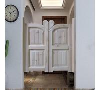 Porta a battente interna in legno, porte a battente retrò per caffè, cerniere con chiusura automatica, porta per recinzione, porta divisoria per bar, cucina (larghezza 47 x altezza 81,3 cm)