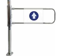 Porta a battente manuale in metallo, cancello di sicurezza per supermercati, porta automatica unidirezionale del recinto del magazzino, ideale per uso di negozi e biblioteche, e controllo degli