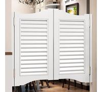 Porta a Battente per Bar, Mezza Porta con Cerniera per stipite, Porta a Battente con Chiusura Automatica, per Ingresso di Negozi, Cucina, Bar, Pub, caffetteria (Colore:
