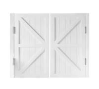 Porta a Battente per Caffè Saloon, Porta Divisoria Interna in Legno, larghezza 70/75/80/85/90/100 cm, con Cerniera a Chiusura Automatica(W85xH90cm)