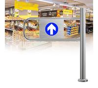 Porta a battente singola automatica, dispositivo di accesso a chiusura automatica per corridoi e passaggi, 80 x 100 cm, ideale per un controllo sicuro di entrata e uscita e design efficiente