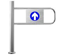 Porta A Chiusura Automatica Cancello A Battente Unidirezionale Acciaio Inossidabile Materiale Acciaio Inossidabile Per Controllo Dell'accesso Pedonale Per Biblioteche E Supermercati(Left100*100cm)