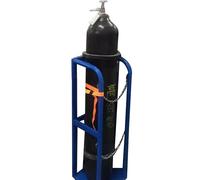 Porta a Cilindro di Ossigeno Alto 100 cm/Supporto del Serbatoio di propano Montato, Staffa a Cilindro a Cilindro a Cilindro a Gas da Laboratorio, con Catena di Protezione e Viti di Fissaggio (# 27