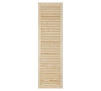 Porta a doghe Louvre - Legno di pino - Aperta e ventilata - Ante interne per armadi a doghe pronte per essere verniciate - Ante per guardaroba a doghe - Varie dimensioni (Altezza 1406 mm (55,4