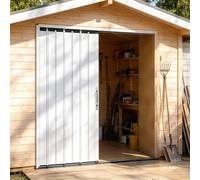 Porta A Fisarmonica Con Serratura E Maniglia, Impermeabile | Porta Pieghevole, Facilmente Rifinibile, Kit Hardware Completo Incluso, Facile Da Pulire(48" x 80" Single Door)