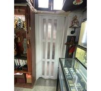 Porta a fisarmonica in vinile privacy per bagno camper, cancello divisorio pieghevole isolato termicamente, facile installazione sostituzione doccia