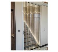 Porta a fisarmonica interna Porta a soffietto interna con serratura, telaio in alluminio e pannello in acrilico, porte scorrevoli pieghevoli, alternativa alle porte in legno(34x80in(86.4x203.2cm))