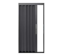 Porta A Fisarmonica Interna Porte Interne A Soffietto Pieghettate, 24 26 28 30 32 34 36 38 40 42 46 48 50 52 56 60 70 Pollici Di Larghezza(Nero,42x80in(106x203cm))