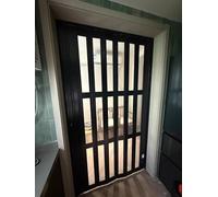 Porta a fisarmonica per interni con maniglia, divisorio isolante termico per doccia e cucina, include sistema di binari in lega di alluminio e hardware di installazione