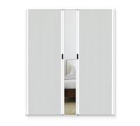 Porta a fisarmonica pieghevole invisibile, design a nido d'ape, colore bianco, 190 x 240 cm, senza fori, ideale per cucina e bagno, soluzione salvaspazio per grandi stanze aperte (70 x 220 cm)