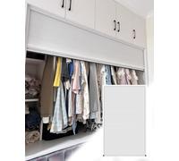 Porta a fisarmonica pieghevole per piccoli spazi, porta scorrevole interna senza trapano per armadietti e armadietti, dimensioni personalizzate 50 x 100 cm, soluzione salvaspazio per cucina e