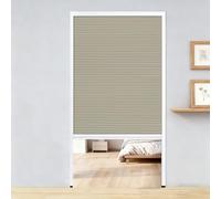 Porta a fisarmonica Porta a soffietto con zanzariera, porta divisoria invisibile interna, pieghevole verticale con telaio in alluminio(Light gray,WxH 40x80in(101x203cm))