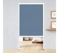 Porta a fisarmonica Porta a soffietto con zanzariera, porta divisoria invisibile interna, pieghevole verticale con telaio in alluminio(Dark blue,WxH 26x80in(66x203cm))