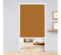 Porta a fisarmonica Porta a soffietto con zanzariera, porta divisoria invisibile interna, pieghevole verticale con telaio in alluminio(Orange,WxH 48x80in(121x203cm))