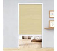 Porta a fisarmonica Porta a soffietto con zanzariera, porta divisoria invisibile interna, pieghevole verticale con telaio in alluminio(Light yellow,WxH 39x80in(98.5x203cm))