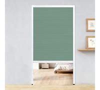 Porta a fisarmonica Porta a soffietto con zanzariera, porta divisoria invisibile interna, pieghevole verticale con telaio in alluminio(Light green,WxH 56x80in(141x203cm))