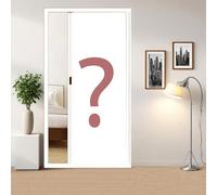 Porta a fisarmonica Porta a soffietto scorrevole personalizzabile for interni, porte pieghevoli senza foratura, cancello pieghevole retrattile for camera da letto, bagno(H 86.6in/220CM,W 23.6in/60cm)