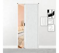 Porta a fisarmonica Porta pieghevole interna retrattile, porte pieghevoli a nido d'ape push-pull alte 75 79 83 87 90 94 pollici con telaio in alluminio(White,150x210cm/59x83in)