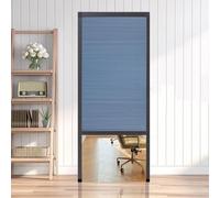Porta a fisarmonica Porta scorrevole pieghevole a nido d'ape, porta a soffietto con zanzariera, divisorio for ambienti, porte a soffietto pieghevoli for camera da letto(Blue,32x80in(81x203cm))