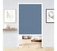 Porta a fisarmonica Porte scorrevoli for armadi, porte a soffietto, divisori for ambienti, porte a soffietto pieghevoli for camera da letto, accesso tramite porta(Blue,25x80in (63.5x203cm))