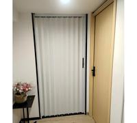 Porta A Libro Bianca Porte A Soffietto Interne In Alluminio A Soffietto, Altezza 180 190 200 210 Cm, Porta A Libro Scorrevole Invisibile Per Bar/Mansarda(60x190cm)