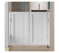 Porta A Mezza Vita caffè Bar Saloon Door con Cerniere Porta Saloon Legno Cucina Ristorante Partizione, per Cucina, Negozio, Divisorio D'ingresso, Pub,Bianca,90x90cm