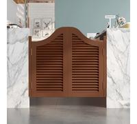 Porta A Molla Bidirezionale Per Bar - Porta In Legno Massello Con Ritorno Automatico - Cerniere Silenziose In Acciaio Inox, Misure Personalizzate Disponibili(C,100x100 cm/39.37x39.37 in)