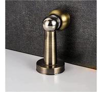Porta a pavimento magnetica silenziosa Fermaporta con magnete for montaggio a parete, pavimento e battiscopa, multicolore(Red Bronze)