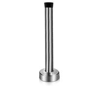 Porta a pavimento magnetica silenziosa Fermaporta magnetico autoadesivo in acciaio inox con punta in gomma, protezione da parete insonorizzante, 4-10 pollici, argento(10 inch)