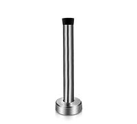 Porta a pavimento magnetica silenziosa Fermaporta magnetico autoadesivo in acciaio inox con punta in gomma, protezione da parete insonorizzante, 4-10 pollici, argento(4 inch)