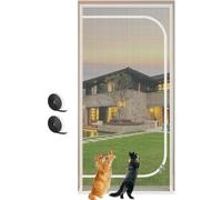 Porta a rete per gatti, Porta con zanzariera for gatti cerniera, dimensioni multiple(100x220cm)