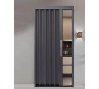 Porta a scomparsa pieghevole con meccanismo di bloccaggio per divisioni interne